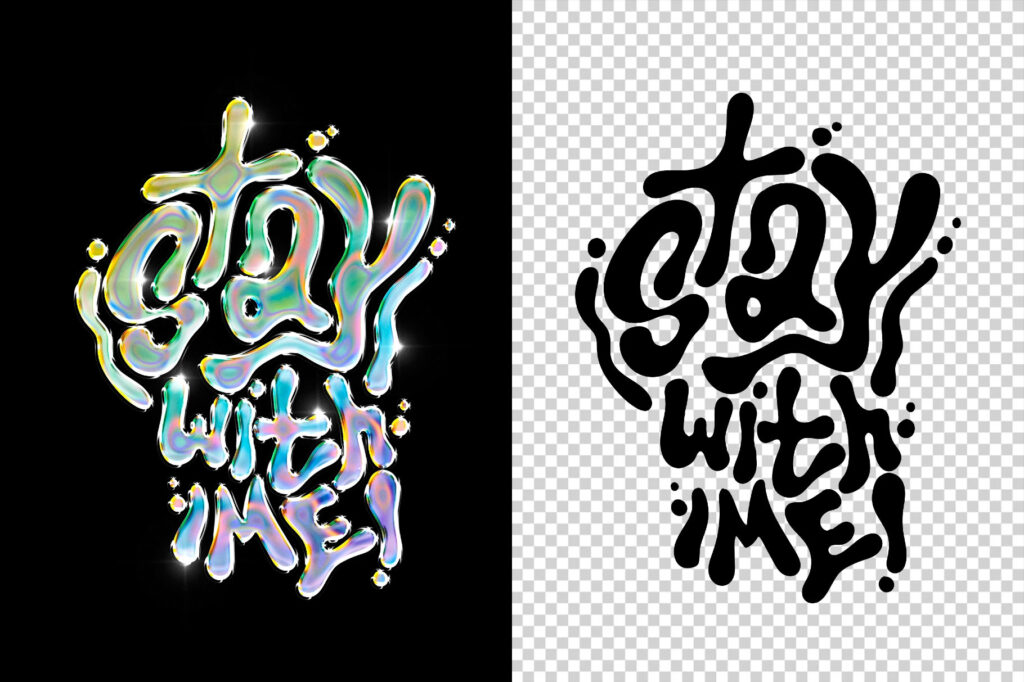 Celestial Chrome Text Effect / Logo Mockup