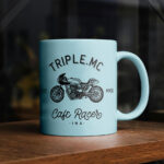 Ceramic Mug on Table Mockup