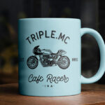Ceramic Mug on Table Mockup