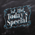 Grunge Chalkboard Text Effect