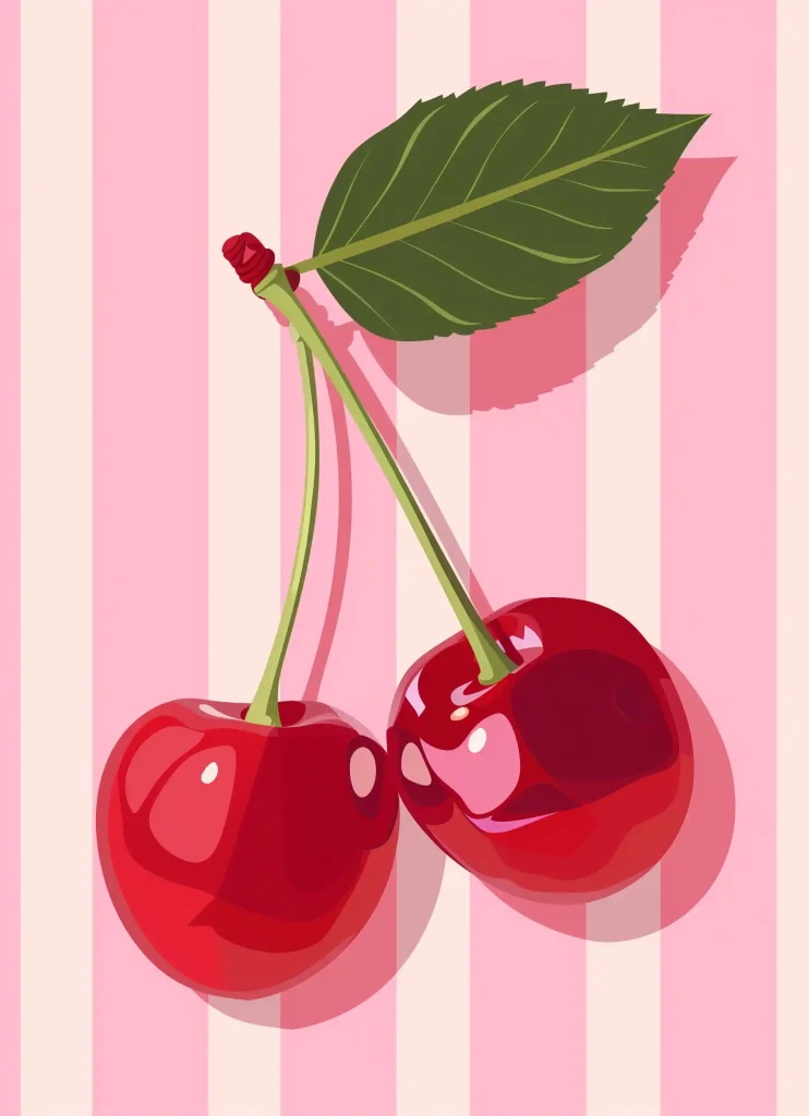 Cherry Poster Illustration