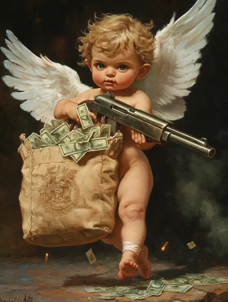 Cherub with Uzi – AR 34