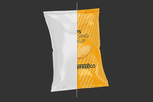 Chips Packaging Mockup in 3 Sights