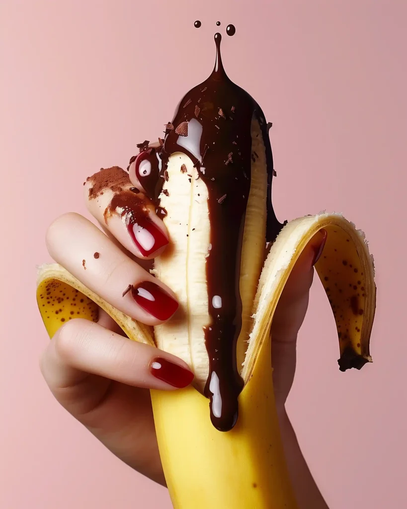 Chocolate Banana Drip Photograph