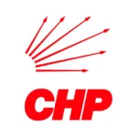 CHP Cumhuriyet Halk Partisi 2024 Yeni Dikey Kırmızı Logo