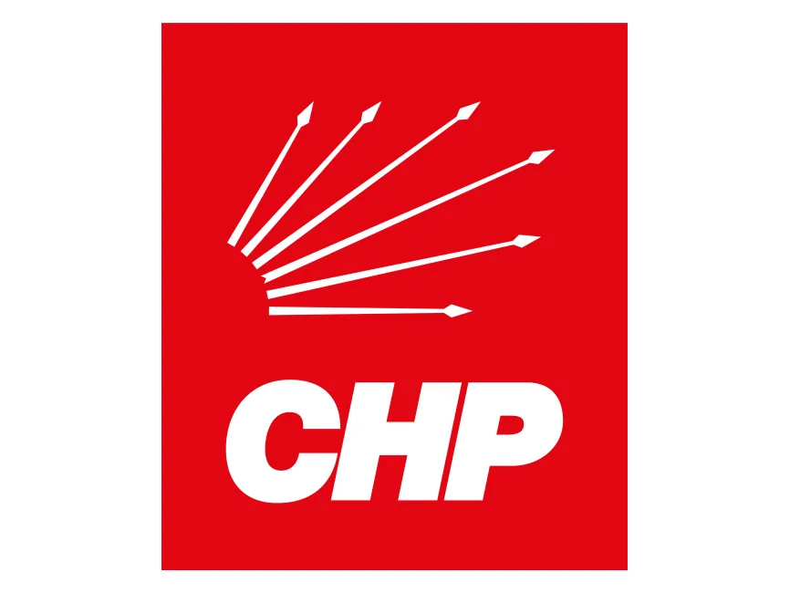 CHP Cumhuriyet Halk Partisi 2024 Yeni Dikey Logo
