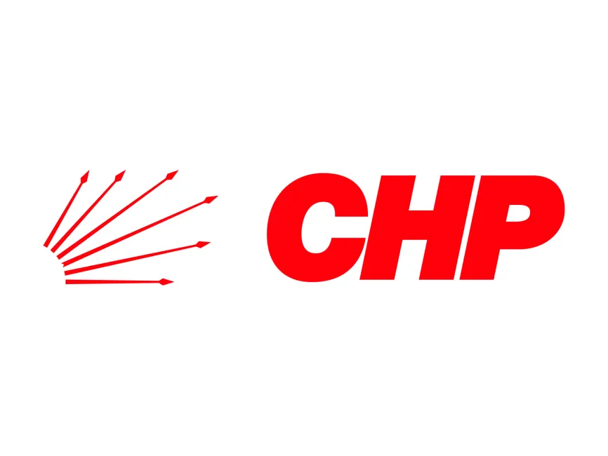 CHP Cumhuriyet Halk Partisi 2024 Yeni Yatay Kırmızı Logo