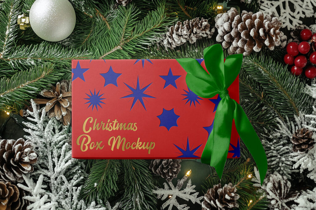 Christmas Box Mockup