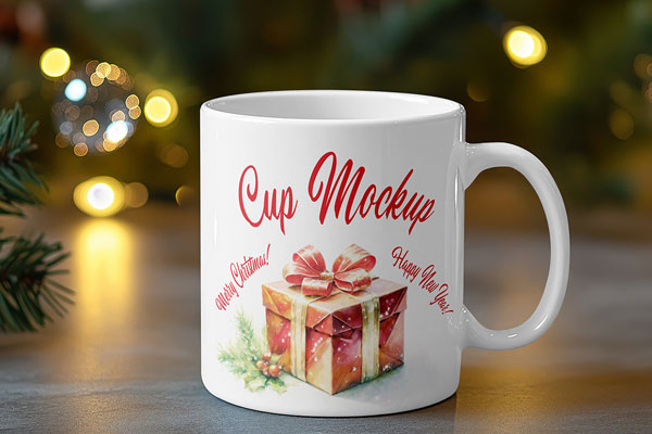 Christmas Cup Mockup