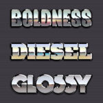 Chrome Reflection Text Styles