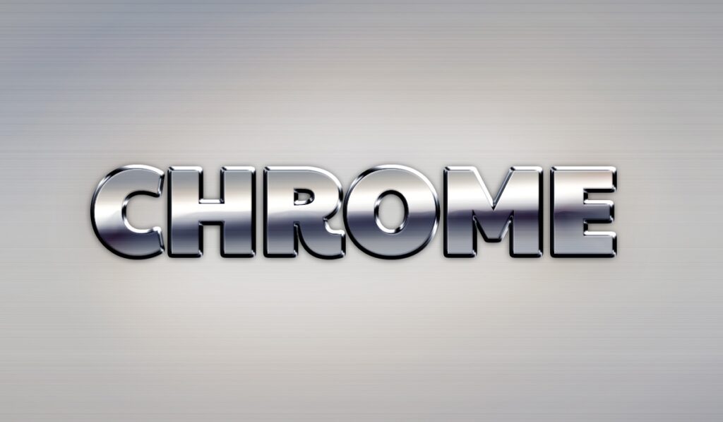 Simple Chrome Text Effect