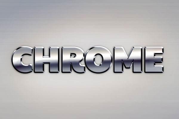 Simple Chrome Text Effect