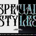 Holographic Chrome Text Effect