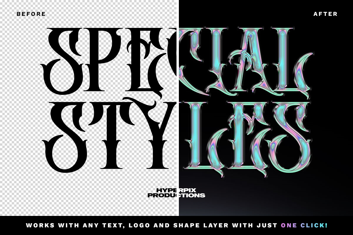 Chrome Text Effect Vol 1 FREE PSD