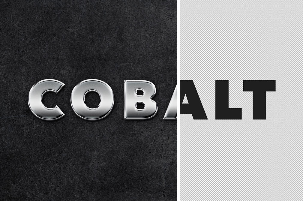 Chrome Text Effects FREE PSD