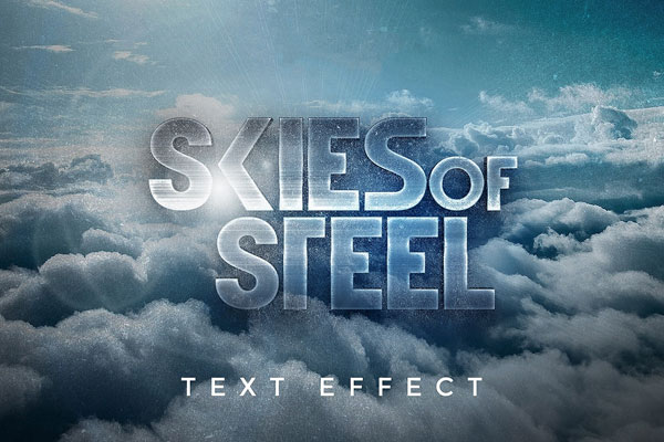 Cinematic 3D Sky Text Effect