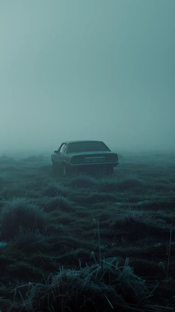 Cinematic Car in Fog