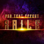 Cinematic Trailer Golden 3D Text Effect