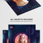 Circle Lines Club Party Flyer Template