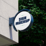 Circle Signage Mockup