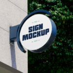 Circle Signage Mockup