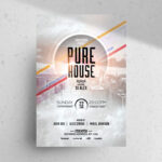 Circle Urban Lines Party Flyer Template