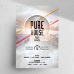 Circle Urban Lines Party Flyer Template