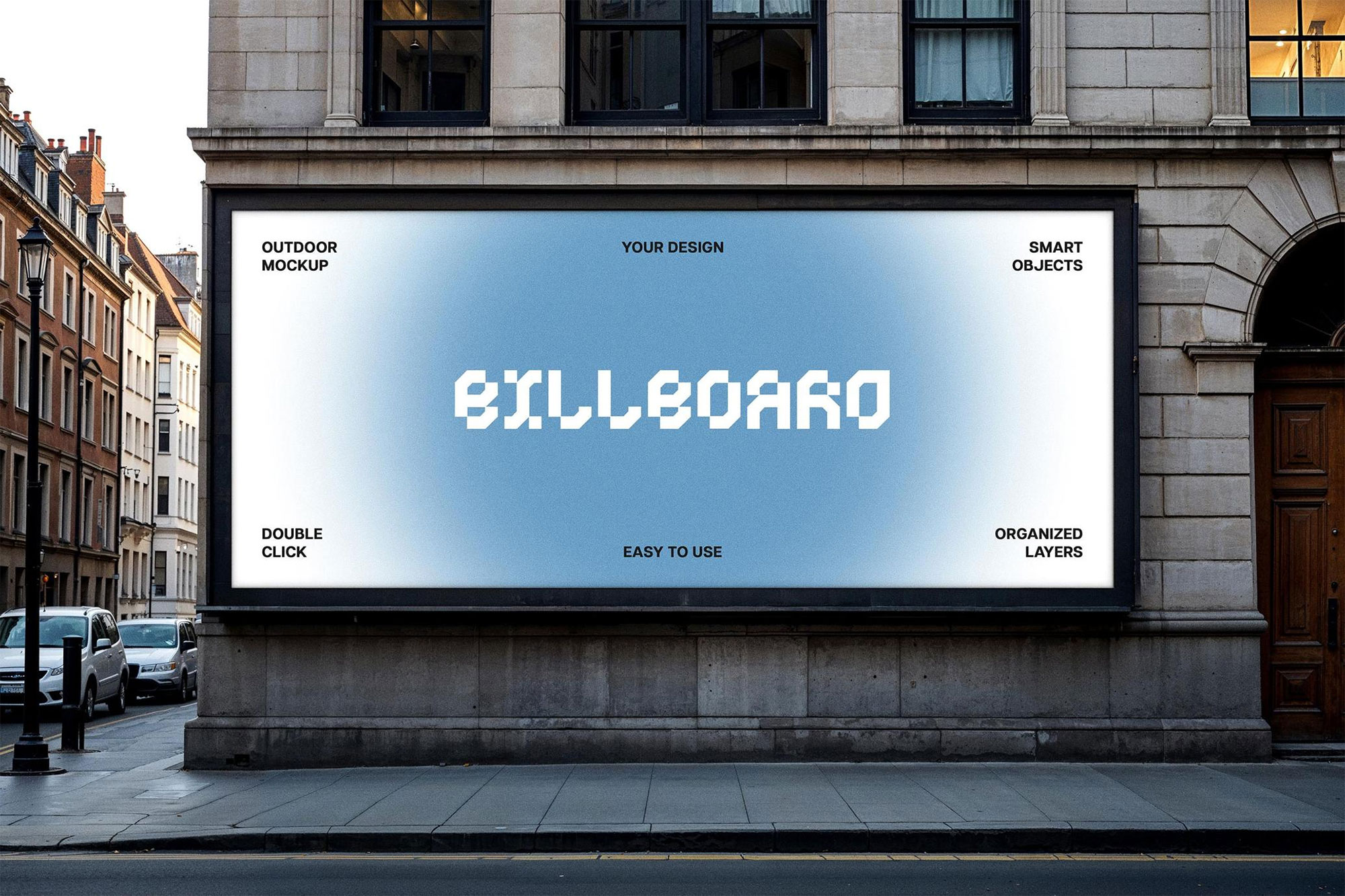 Free City Billboard Mockup PSD Template