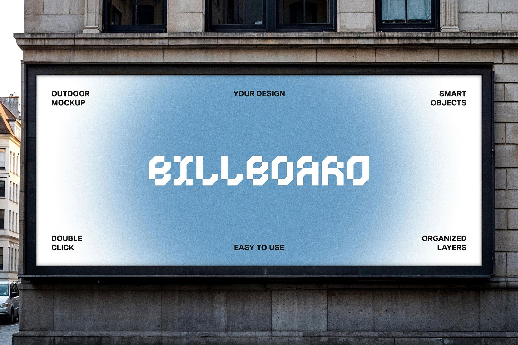 Free City Billboard Mockup PSD Template