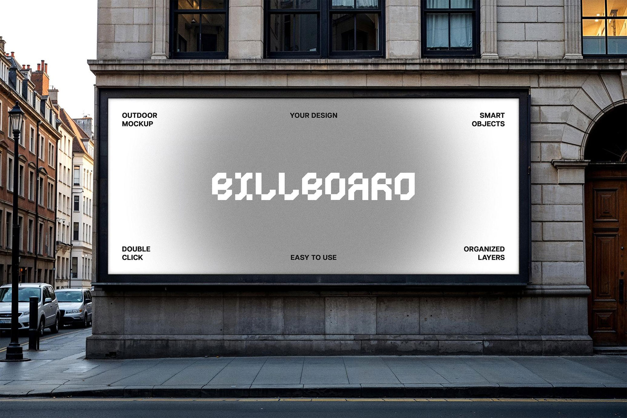 Free City Billboard Mockup PSD Template