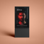 City Light Vertical Poster on a Stand Mockup