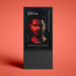 City Light Vertical Poster on a Stand Mockup