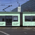 City Tram Mockup