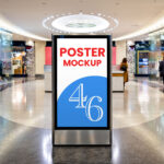 Citylight in City Mall Mockup