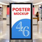 Citylight in City Mall Mockup