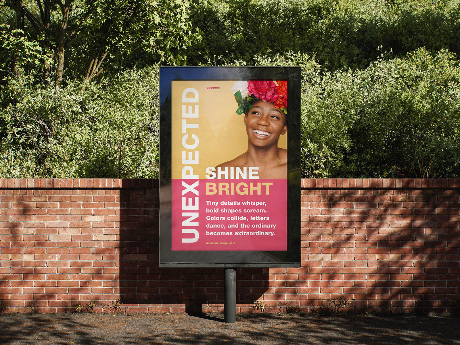 Free Citylight Poster Mockup PSD Template