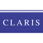 Claris Blue Background Logo