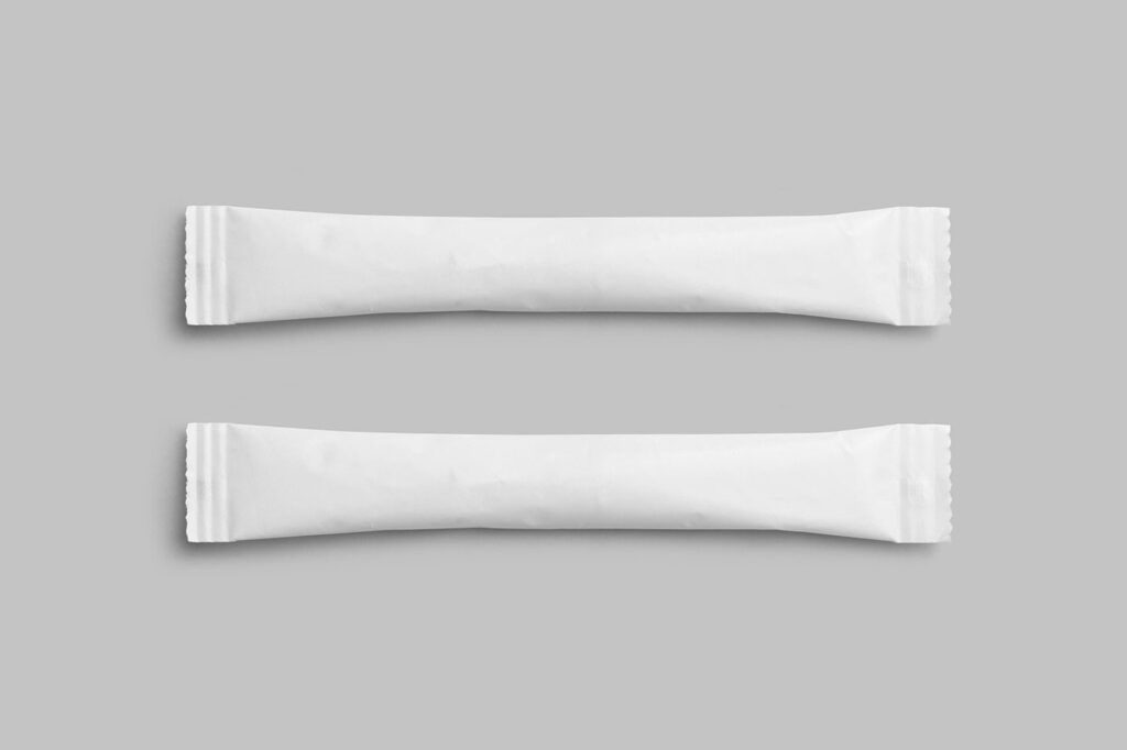 Classic Sugar Sachet Mockup