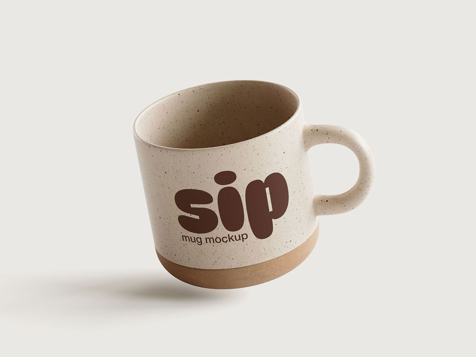 Free Clay Mug Mockup PSD Template