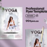 Clean and Simple Yoga Day Flyer Template