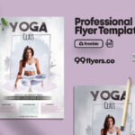 Clean and Simple Yoga Day Flyer Template