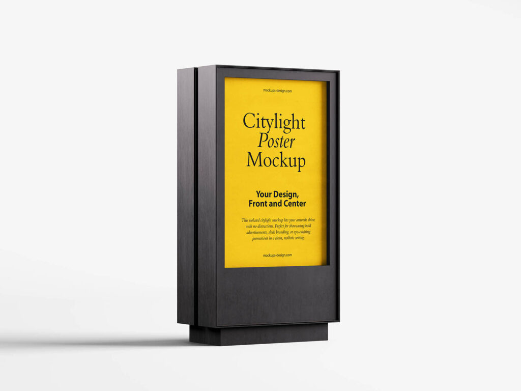 Clean Citylight Poster Mockup