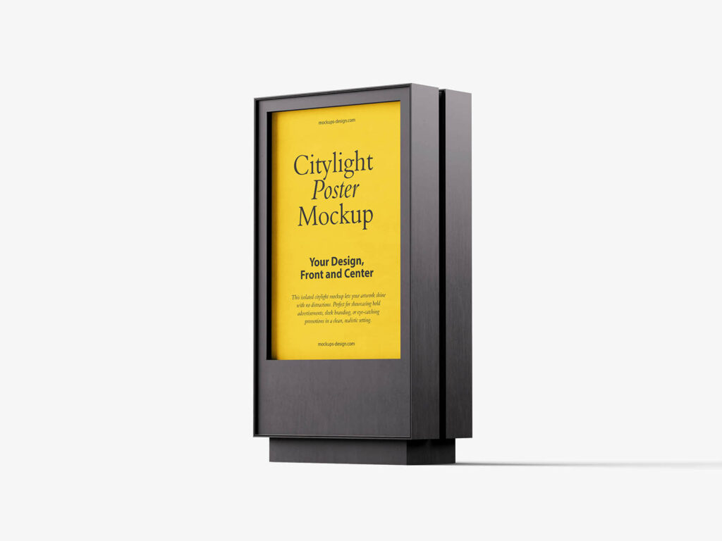 Clean Citylight Poster Mockup