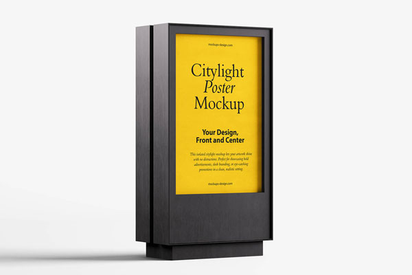 Clean Citylight Poster Mockup