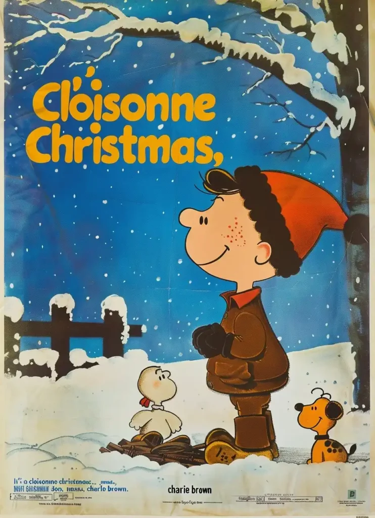 Clean Cloisonn Christmas Poster