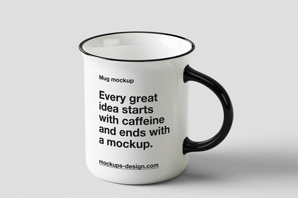 Clean Enamel Mug Mockup