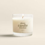 Clear Glass Candle Mockup