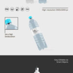 Clear Plastic Water Bottle Mockup