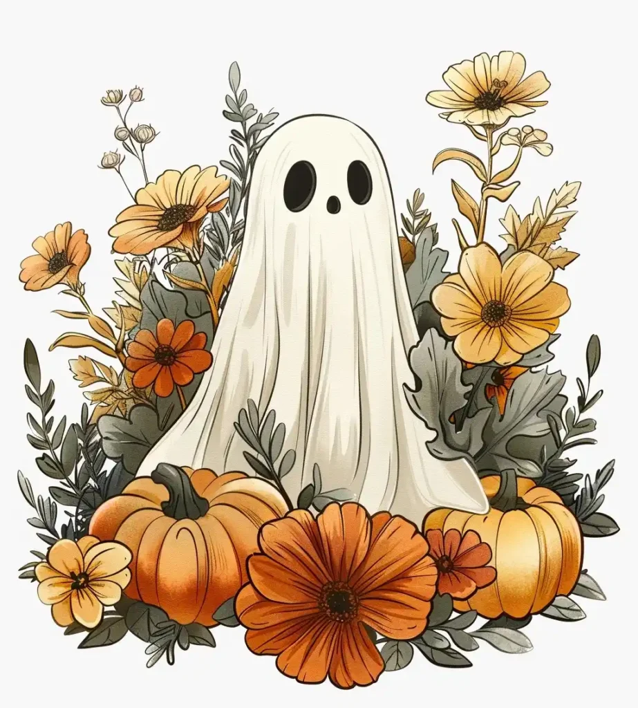 Clip Art Ghostly Garden
