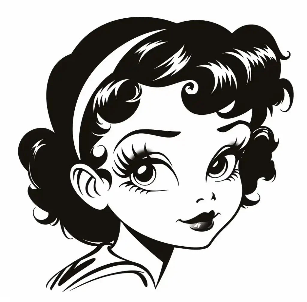 Clipart Betty Boop Portrait